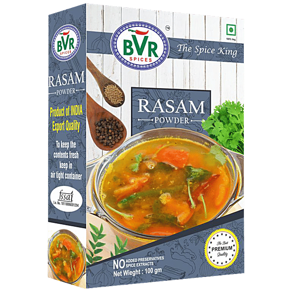 Buy BVR SPICES Rasam Powder Premium Quality, No Added Preservatives