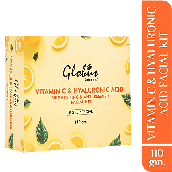 Buy Globus Naturals Vitamin C & Hyaluronic Acid Facial Kit Anti
