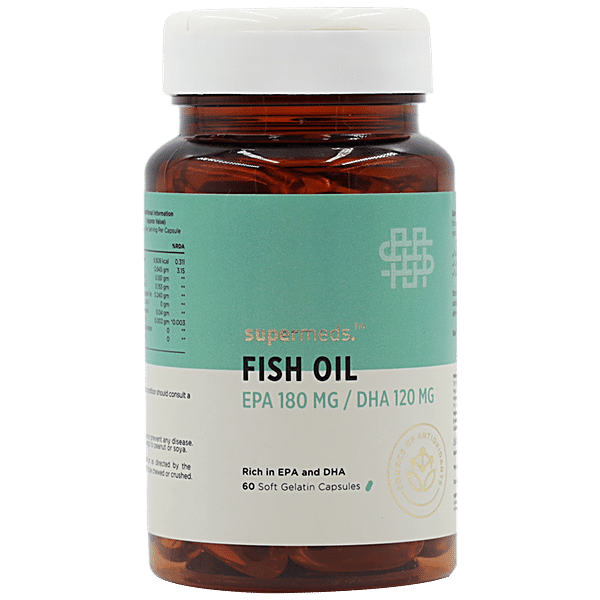 Buy Supermeds Fish Oil Gelatin Capsule Increases Joint Flexibility