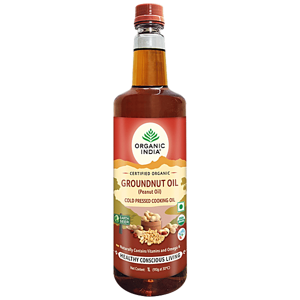 Buy Organic India Groundnut Oil Rich In Antioxidants, Vitamin A, E