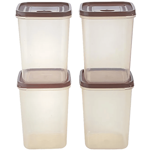 Buy JOYO Kitchen Classic Container Set - Transparent Plain, Brown ...