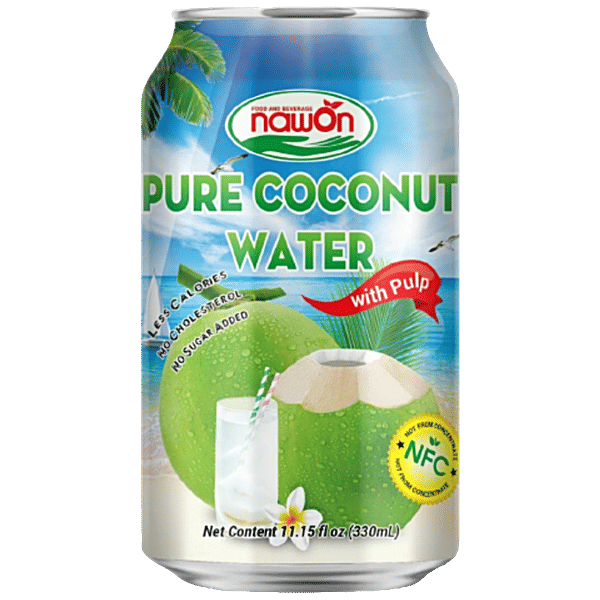 Buy Nawon Pure Coconut Water With Pulp Less Calories, Cholesterol