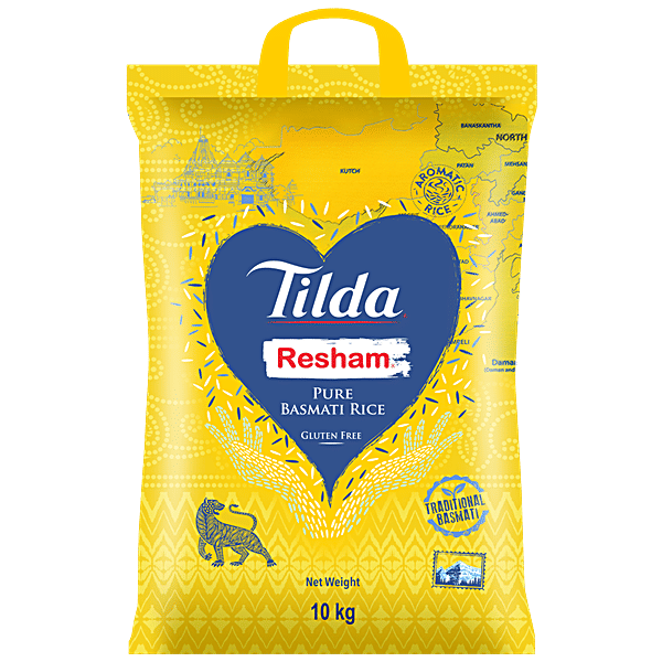 Buy Tilda Resham Pure Basmati Rice Gluten Free, Long Slender Grain