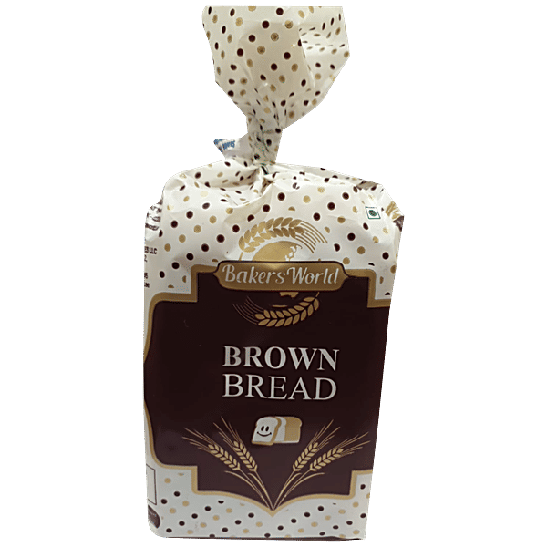 Buy Bakers World Brown Bread Nutritious, Rich In Fibre, Spongy Online
