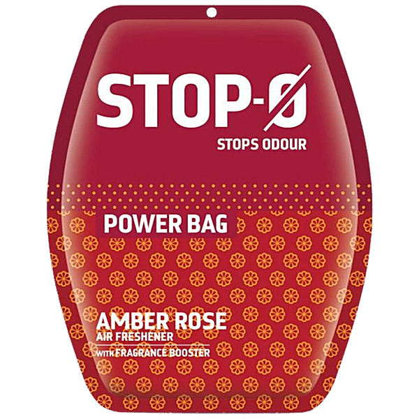 Buy StopO Power Bag Air Freshener With Fragrance Boosters Amber Rose