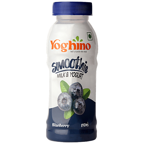 Buy Yoghino Milk & Yogurt Smoothie Blueberry, Rich In Protein, Good For Digestion Online at