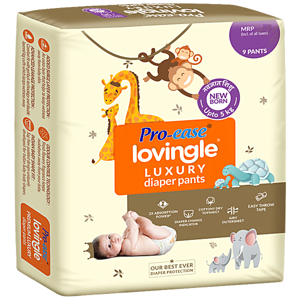 Buy Proease Lovingle Luxury Diaper Pants New Born Online at Best