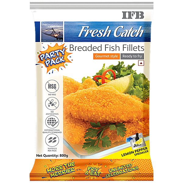 Buy IFB Fresh Catch Breaded Fish Fillets Crispy & Crunchy, Ready To