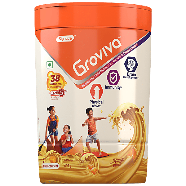 Buy Groviva Wholesome Child Nutrition For Growth & Development Mango