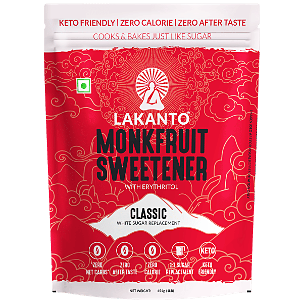 Buy LAKANTO Monk Fruit Sweetener With Erythritol Classic, Keto