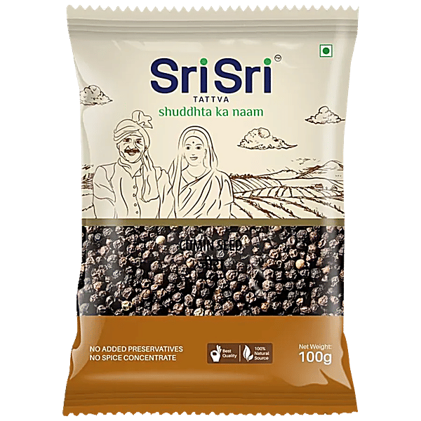 Buy Sri Sri Tattva Black Pepper Whole, High In Antioxidants, Boosts Metabolism Online at Best