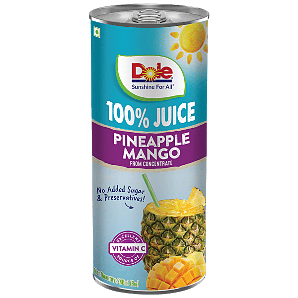 Buy DOLE Pineapple Mango 100 Juice From Concentrate, No Added Sugar