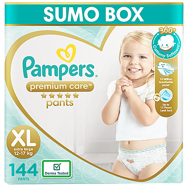 Buy Pampers Premium Care Pants XL Extra Large Size Baby Diapers