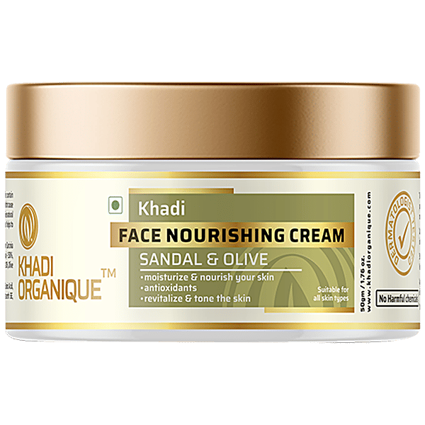 Buy Khadi Organique Face Nourishing Cream Sandal & Olive, Moisturise