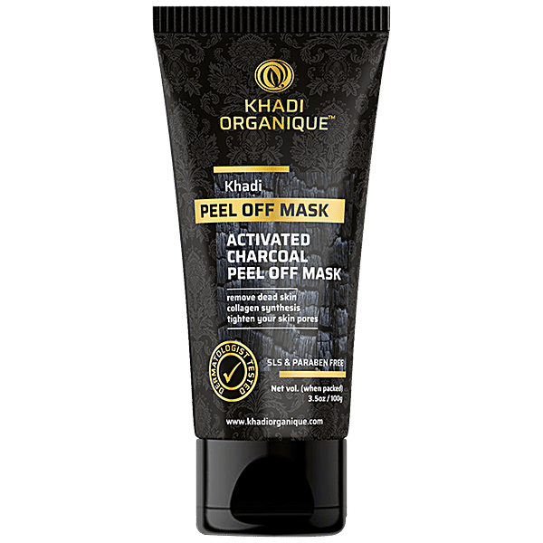 Buy Khadi Organique Activated Charcoal Peel Off Mask Remove Dead Skin
