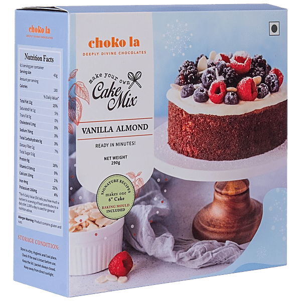 Buy Chokola MYO Vanilla Almond Cake Mix Premium, Rich Online at Best Price of Rs 412.5 bigbasket