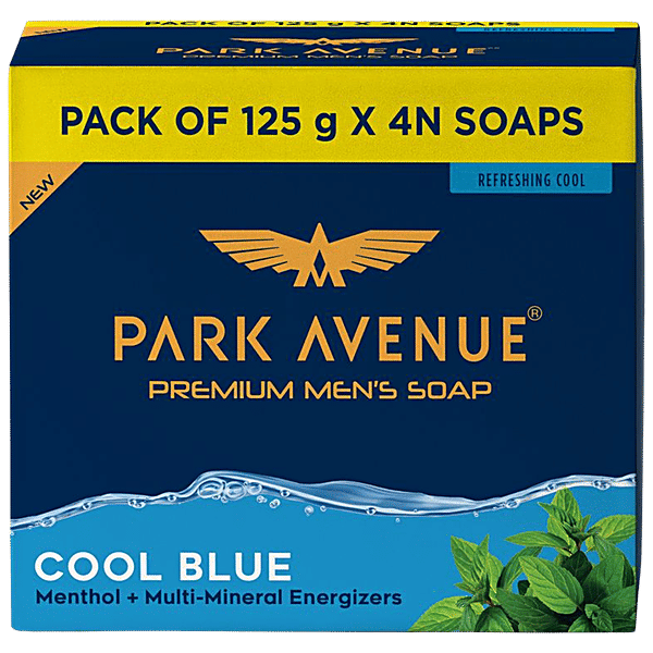 Buy Park Avenue Premium Men's Soap Cool Blue, Menthol MultiMineral