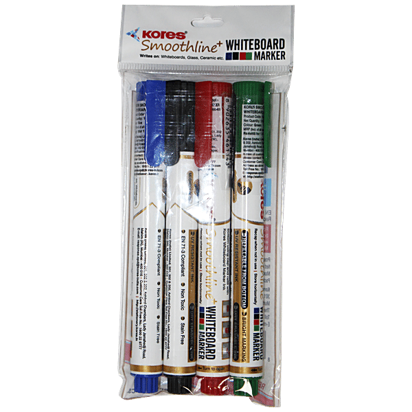 Buy Kores Smoothline Plus White Board Marker Assorted Colours Of