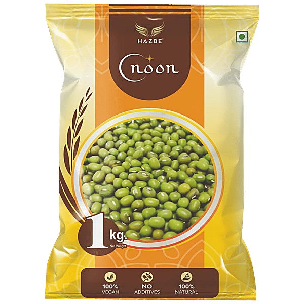 Buy Hazbe Green Moong Dal Whole, High In Protein, Aids In Weight Loss Online at Best Price of