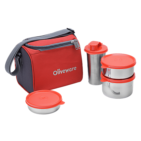 Buy NSCC 2 pieces TOPWARE Combo Steel Lunch Pack With Bag 3 Containers  Lunch Box (750 ml,) Mix color Online at Best Prices in India - JioMart.