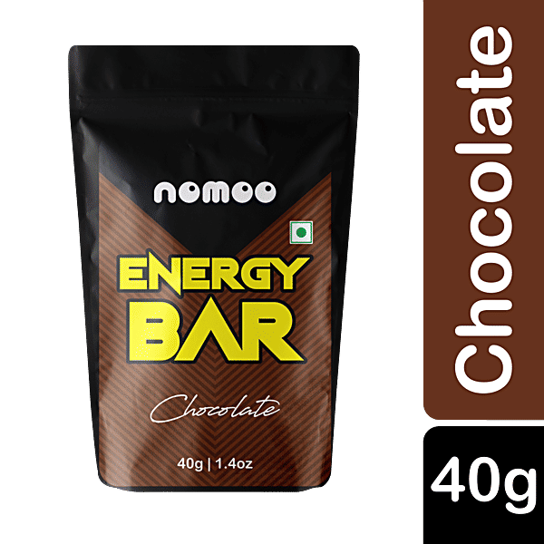 Buy NOMOO Energy Bar Chocolate, Dairy Free, Nut Based Snack Online at
