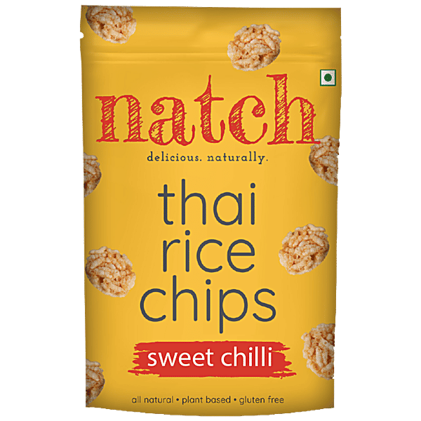 Buy Natch Thai Rice Chips Sweet Chilli, Natural, Plant Based, Gluten