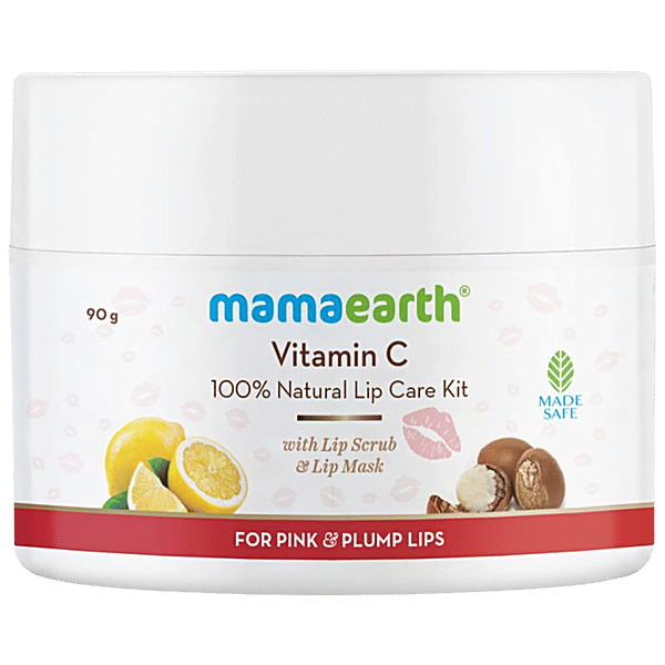 Buy Mamaearth Vitamin C Lip Care Kit With Scrub & Mask, 100 Natural