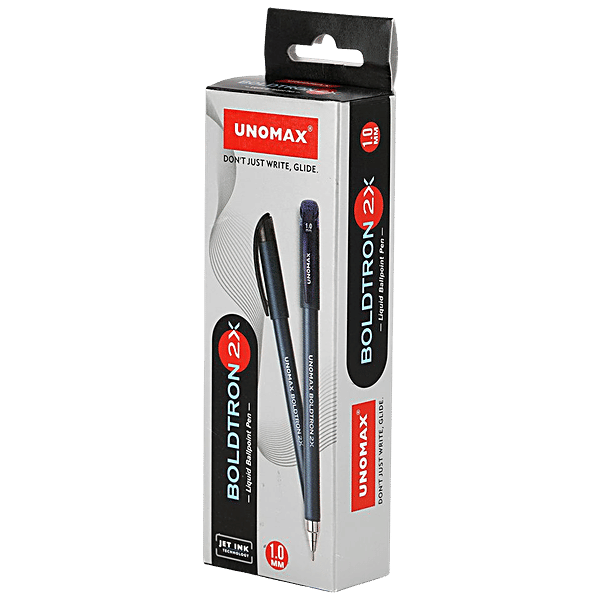 Buy Unomax Boldtron 2X Liquid Ball Pen Jet Ink, For Smooth Writing, 1