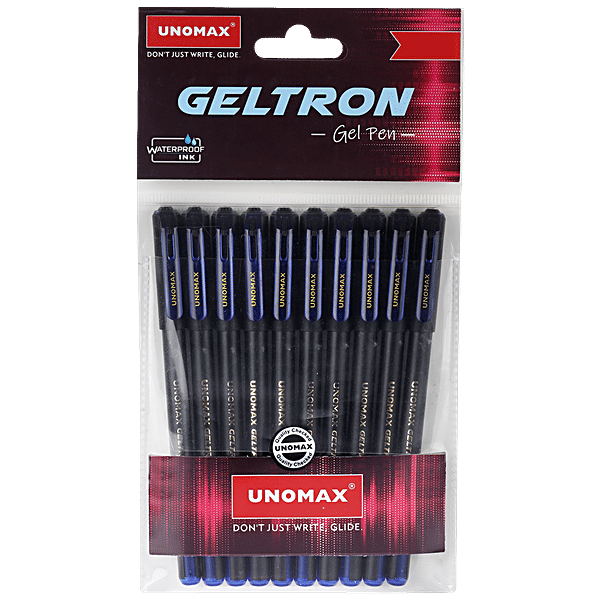 Buy Unomax Geltron Gel Pen Waterproof Ink, For Smooth Writing, 0.7 mm