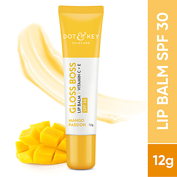 Buy Dot & Key Gloss Boss Lip Balm With Vitamin C, E SPF 30, Mango