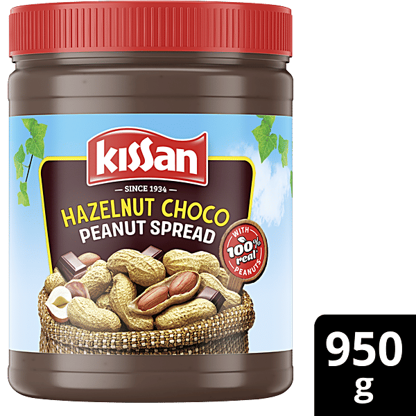 Buy Kissan Hazelnut Choco Peanut Spread Protein Rich, 30 Dark Chocolate CrÃ¨me Online at Best