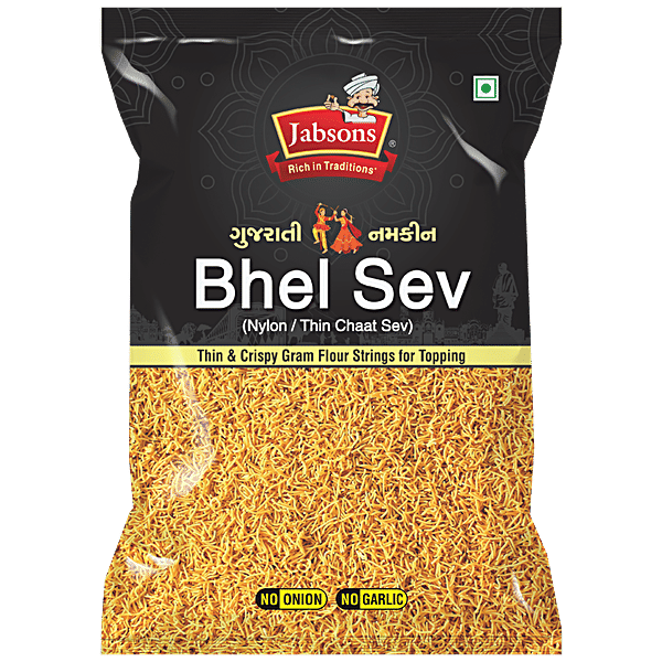 Buy JABSONS Gujarati Namkeen Bhel Sev, Thin & Crispy Gram Flour