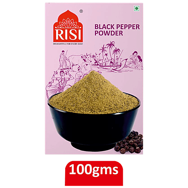 Buy Risi Spices Black Pepper Powder Adds Flavour, No Preservatives