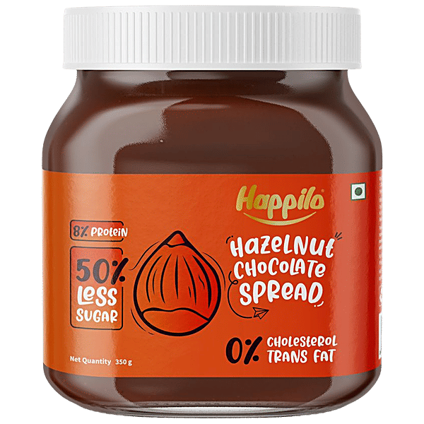 Buy Happilo Hazelnut Chocolate Spread ProteinRich, 50 Less Sugar
