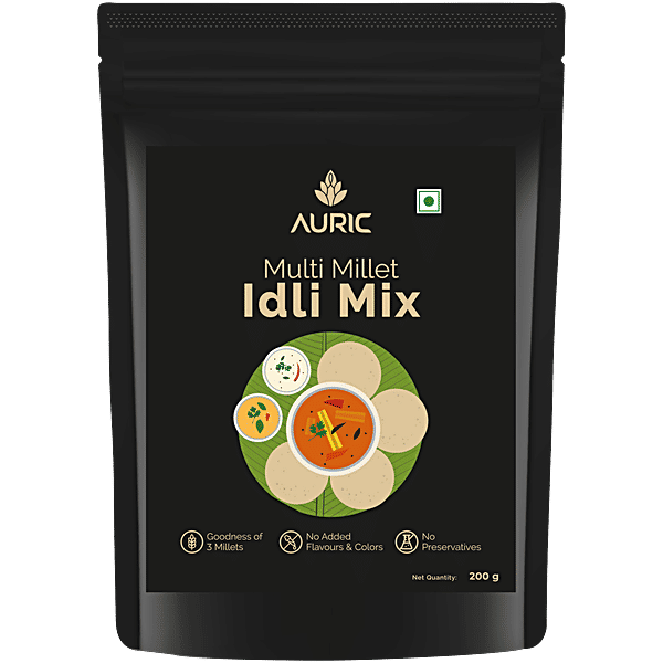 Buy Auric Multi Millet Idli Mix Easy & Ready To Cook Online at Best