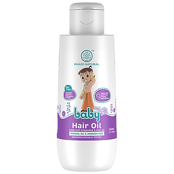 Buy Khadi Natural Baby Hair Oil With Grapeseed & Olive Oil, Nourish
