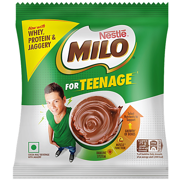 Buy Nestle Milo With Whey, Protein & Jaggery, Nutrition Drink For