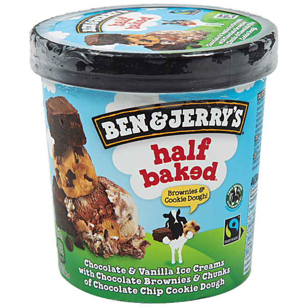 Buy BEN & JERRY'S Half Baked Chocolate & Vanilla Ice Cream With