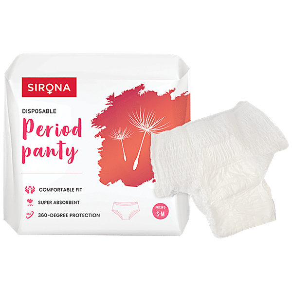 Buy Sirona Disposable Period Panties for 360 Degree Protection, No