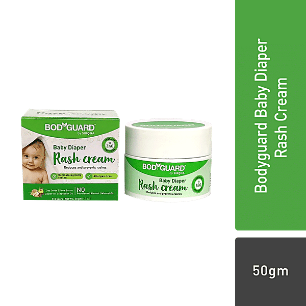 Buy Bodyguard Diaper Rash Cream for Babies 50 gm Reduces and