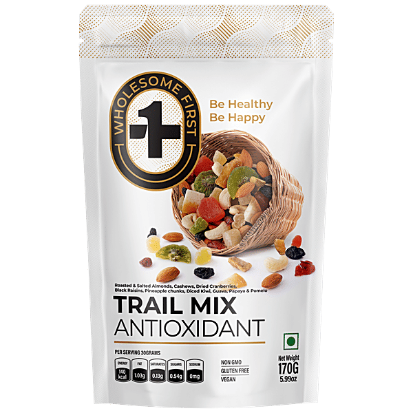 Buy Wholesome First Trail Mix Roasted & Salted Rich In Antioxidants