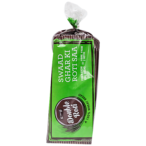 Buy KABHI B Double Roti Whole Wheat Bread, High In Fiber Online at