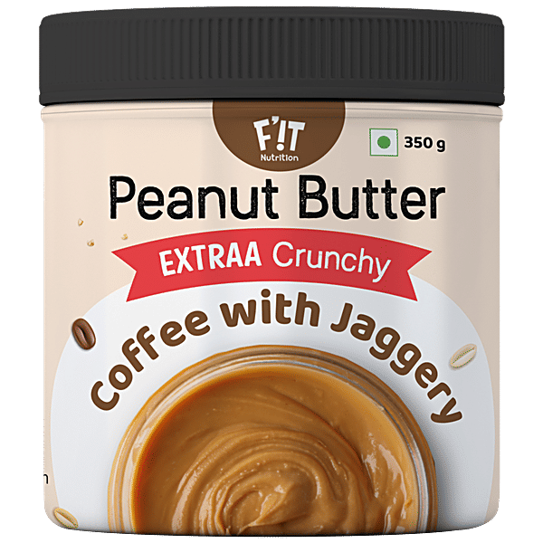 Buy Fit Nutrition Peanut Butter Coffee With Jaggery, Extraa Crunchy