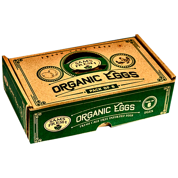 Buy Sam's Fresh Organic Eggs Infertile, Rich In Protein Online at