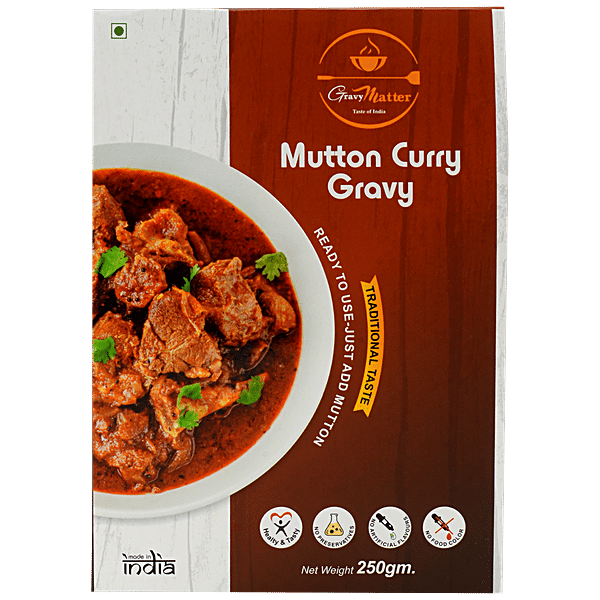 Buy GRAVYMATTER Mutton Curry Gravy Traditional Taste, Ready To Use