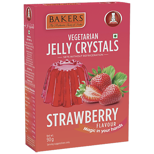 Buy BAKERS Vegetarian Jelly Crystals Strawberry Flavour Online at