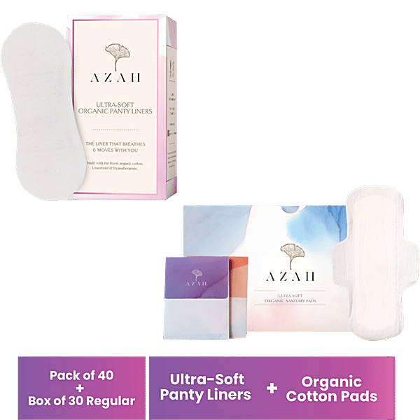 Buy Azah RashFree Sanitary Pads + Ultra Soft Panty Liners Sanitary