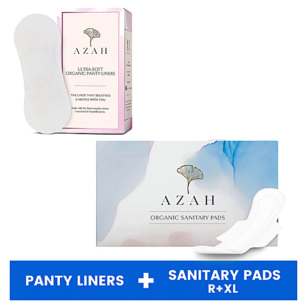 Buy Azah RashFree Sanitary Pads + Ultra Soft Panty Liners Sanitary