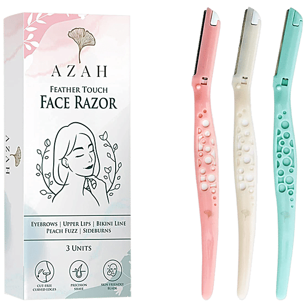 Buy Azah Feather Touch Face & Eyebrow Razor For Women Scratch Free