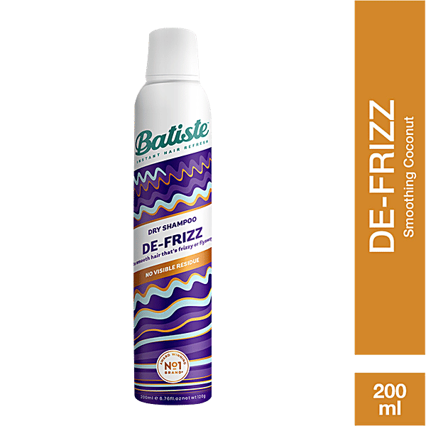 Buy Batiste Dry Shampoo De Frizz, No Visible Residue, For Smooth Hair